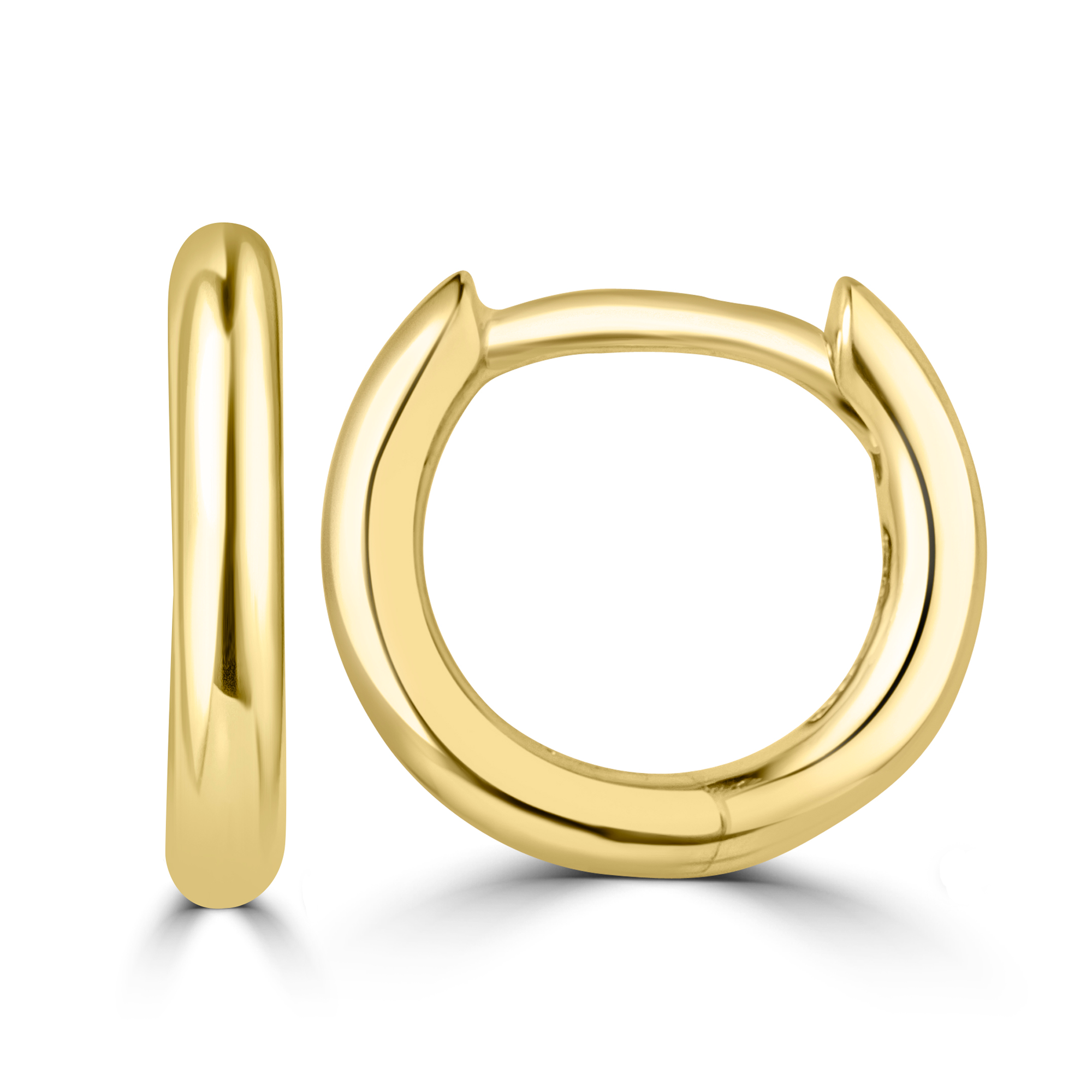 14k Gold Huggie Hoop
