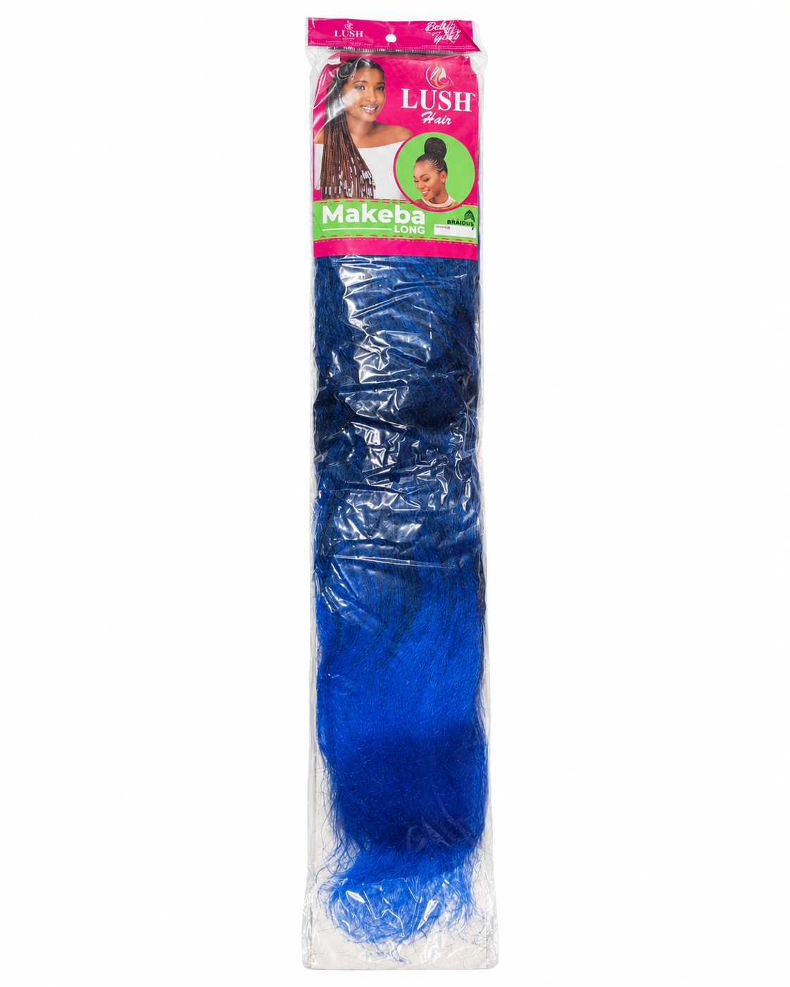 Synthetic Braiding Hair – Blue — view 1